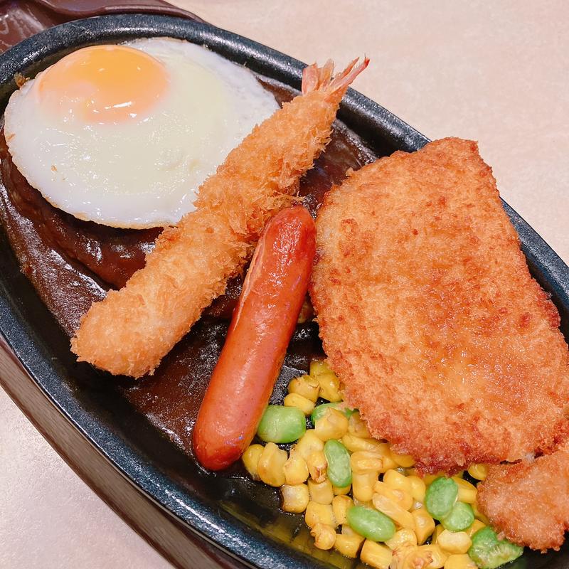 鉄板ハンバーグ元気盛り(ガスト 葛西店)