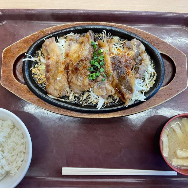 カルビ焼定食(青海食堂)