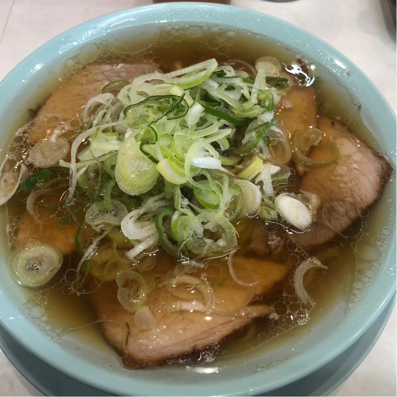 中華そば並とネギ追加(なぎちゃんラーメン 行徳店)