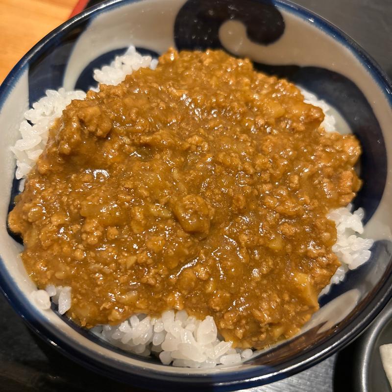 キーマカレー丼とお蕎麦のセット(蕎麦切り くろ)