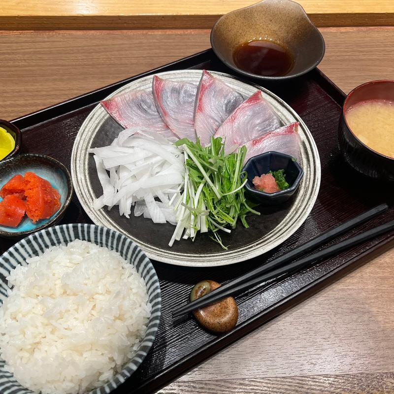 新鮮ぶりのしゃぶしゃぶ定食(海鮮肉炉端 大夢)