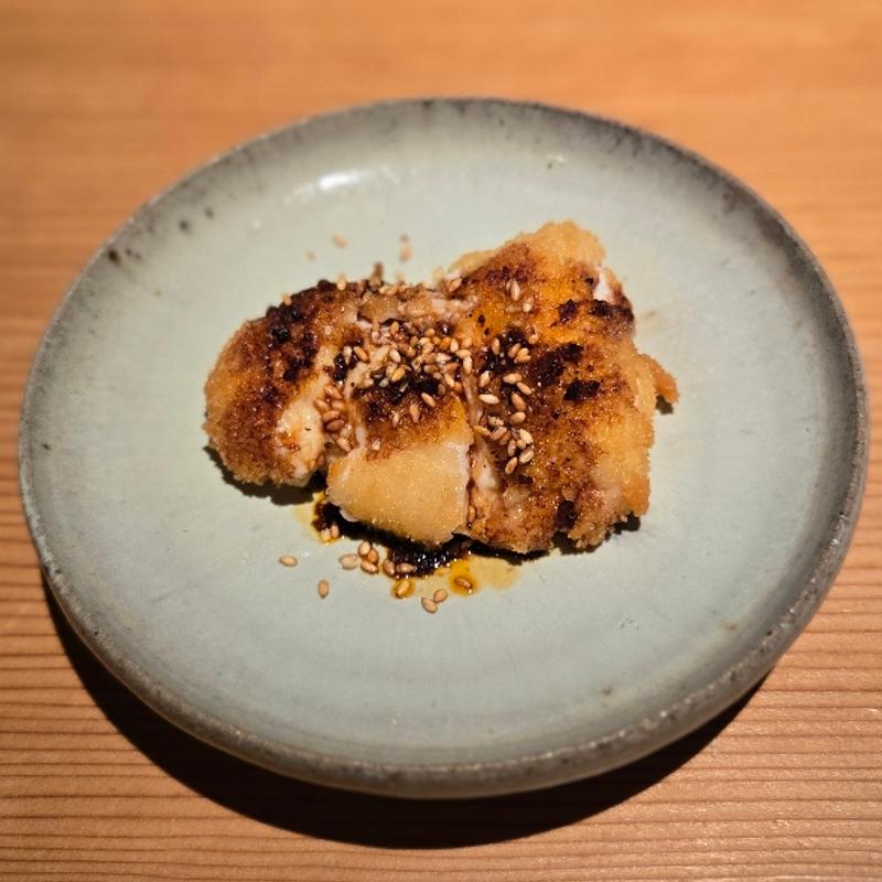 フグ雲子のフリット よだれ鶏ソース(にしぶち飯店 )