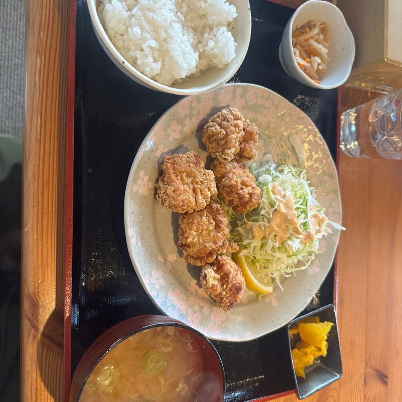 唐揚げ定食(お食事処 われもこう)
