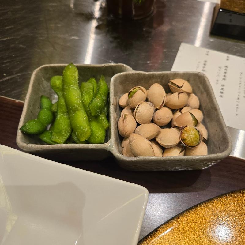 焼き銀杏&枝豆(ホテル ニュー オータニ 長富宮)