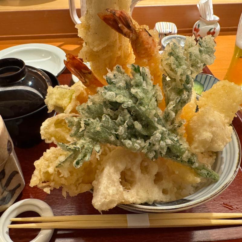 はみだし天丼　上(天まる 丸ビル店)