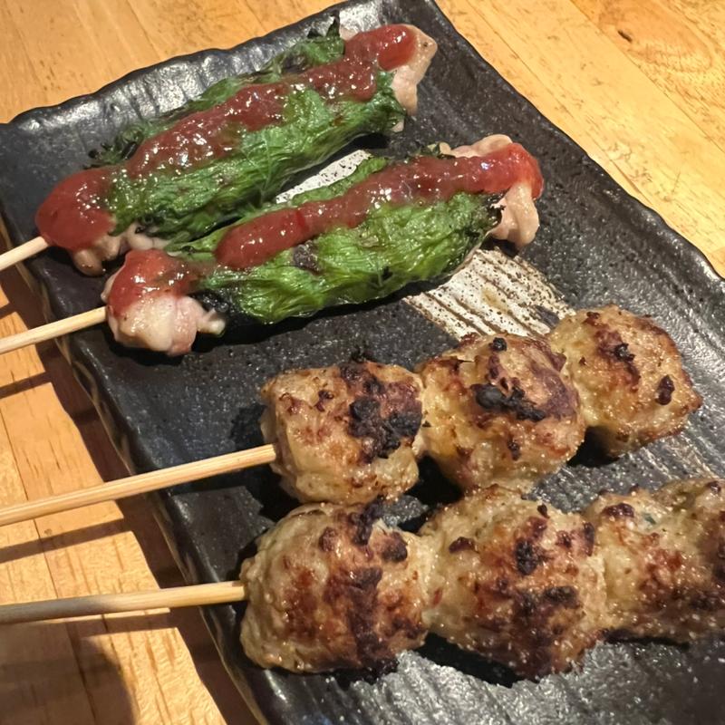 しそ巻 つくね(やきとりやさんあっ鶏)