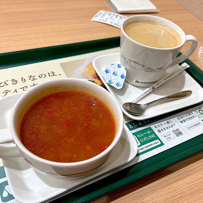 ミネストローネ＆ブレンドコーヒー(モスバーガー 仙台定禅寺通り店 )