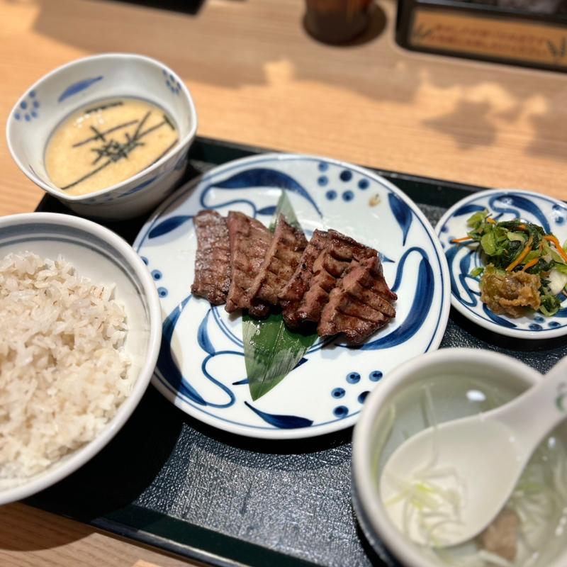 しろたん厚切りセット(ねぎし 新横浜駅店)