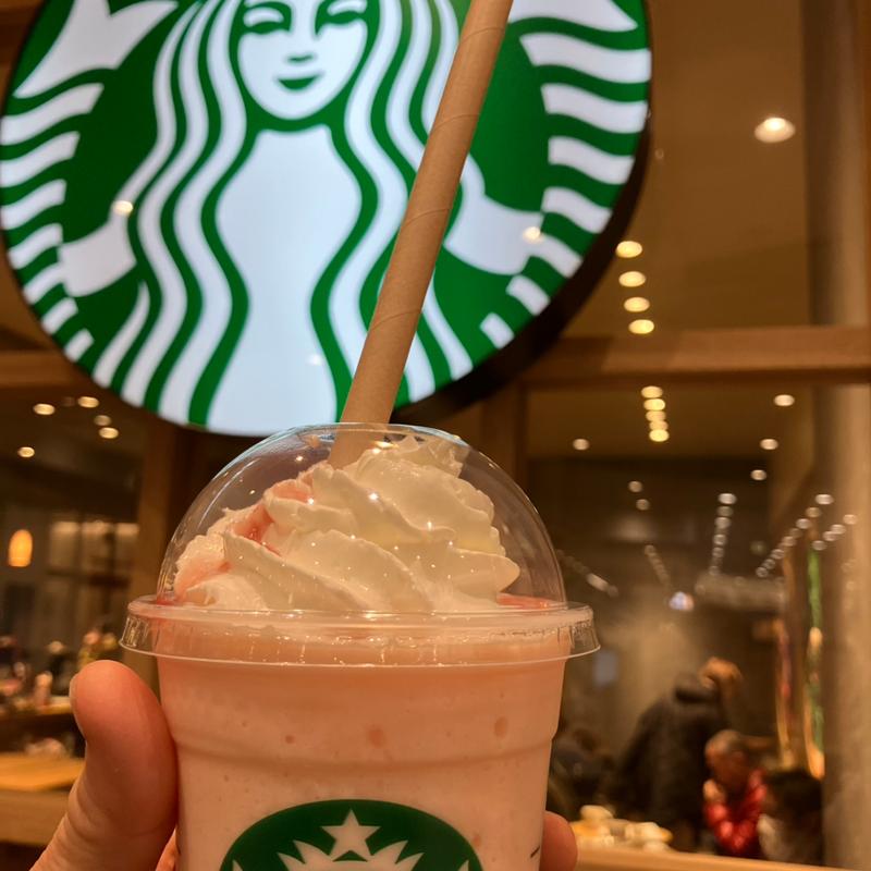 白桃と桜わらびもちフラペチーノ(スガキヤ イオンモール熱田店)
