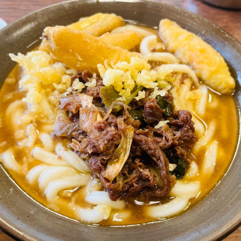 肉ごぼううどん(牧のうどん　新宮店)