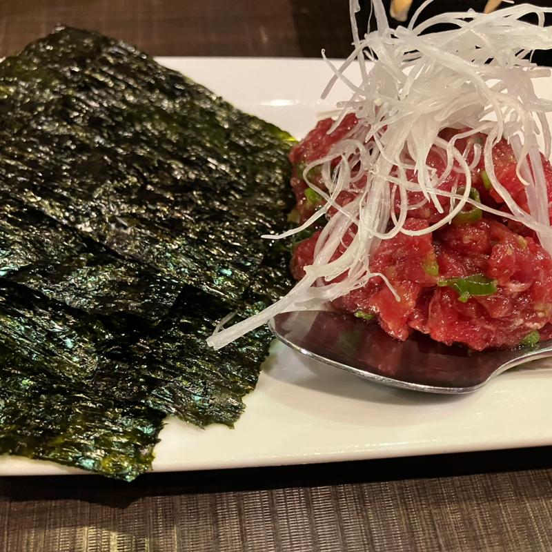 マグロ　ネギたたき(炭火大衆酒場 やっとこ 大塚本店)