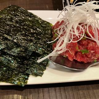 マグロ　ネギたたき(炭火大衆酒場 やっとこ 大塚本店)
