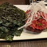 マグロ　ネギたたき(炭火大衆酒場 やっとこ 大塚本店)