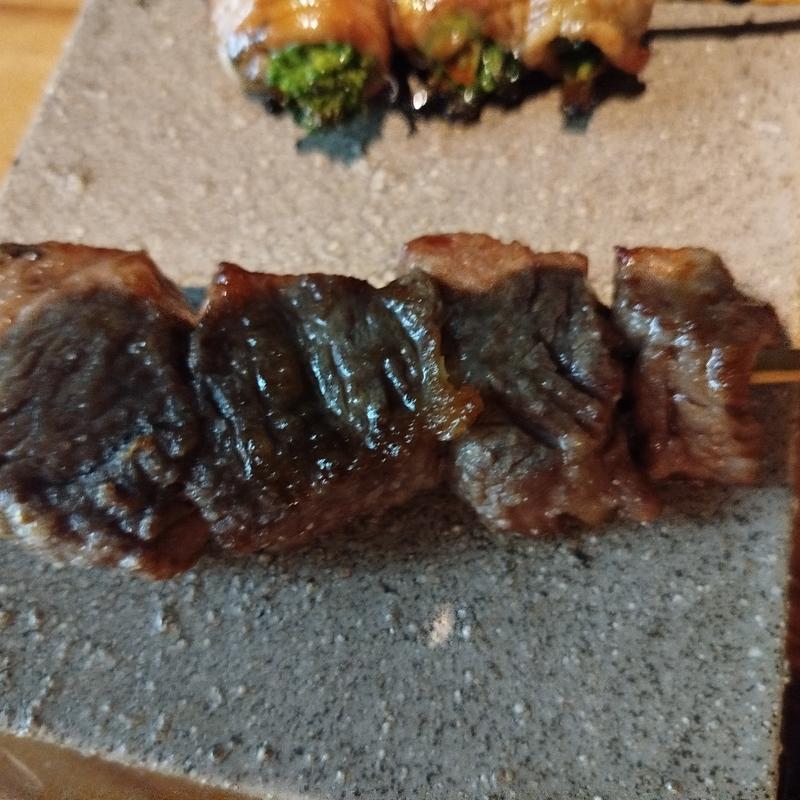 和牛串(蕎麦前酒場 南口のはんさむ)