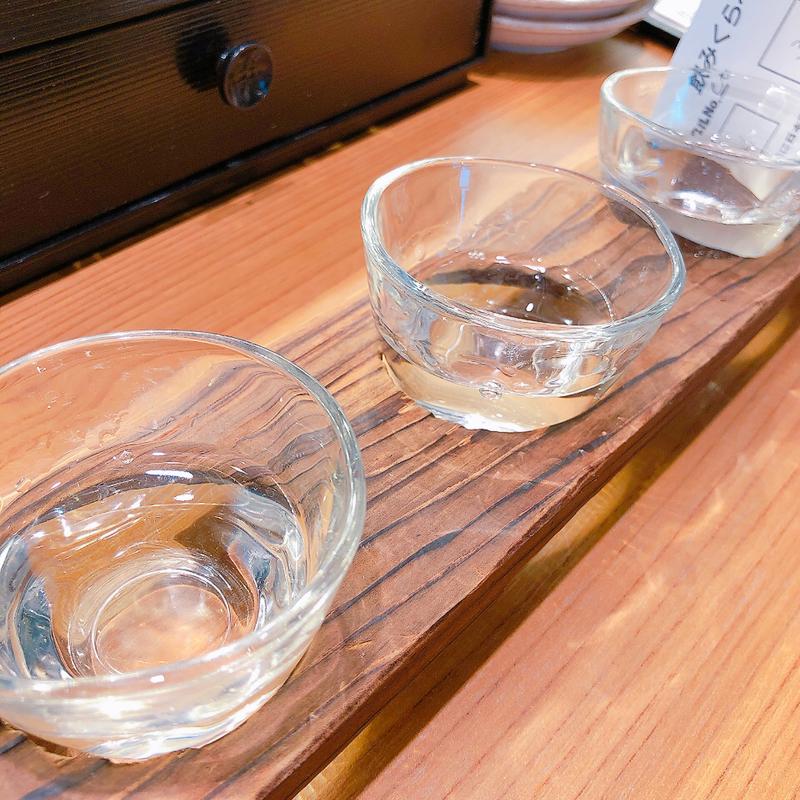 日本酒呑み比べ(京のおばんざい ぽんしゅ杉)