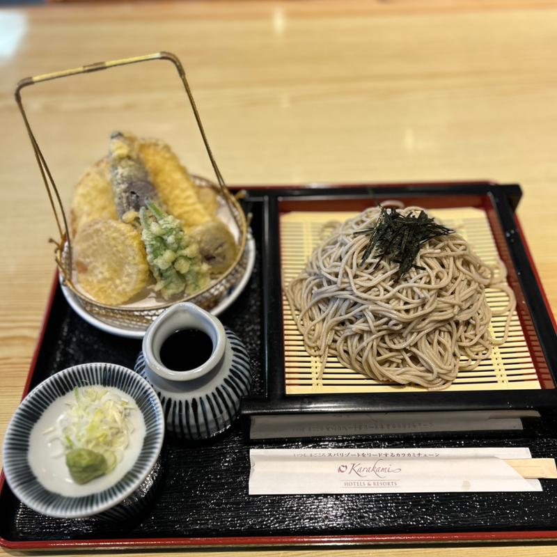 野菜天ざる蕎麦大盛(麺処 喜楽庵)