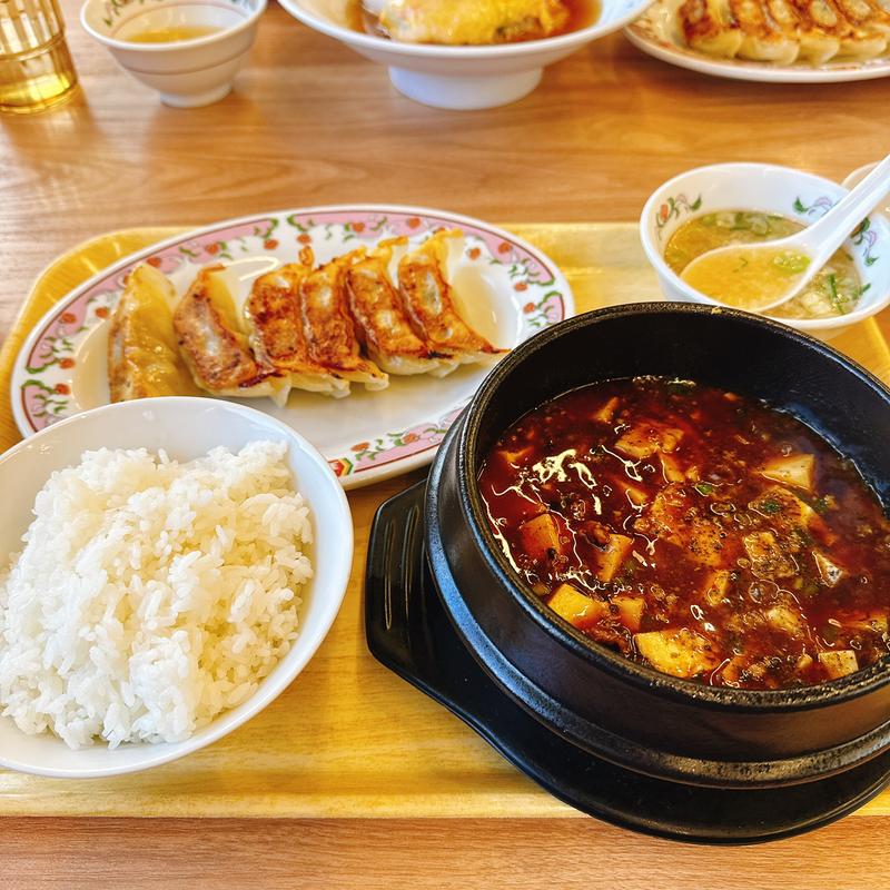 四川麻婆定食(餃子の王将 亀の甲店)