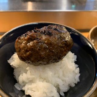 ハンバーグセット(挽肉と米)