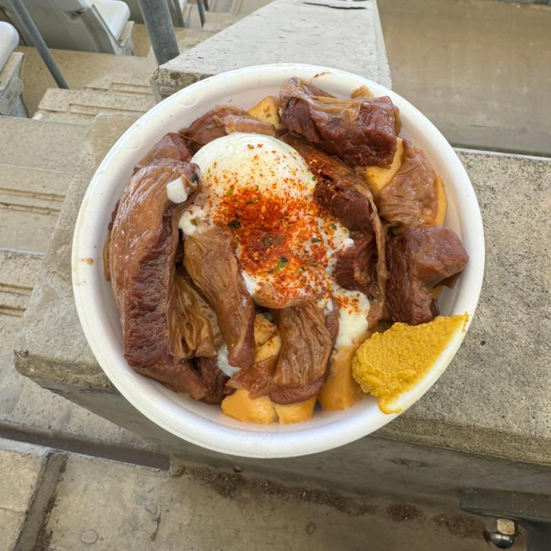 ハラミメシ温玉トッピング(居酒屋ドリーム カシマスタジアム店)