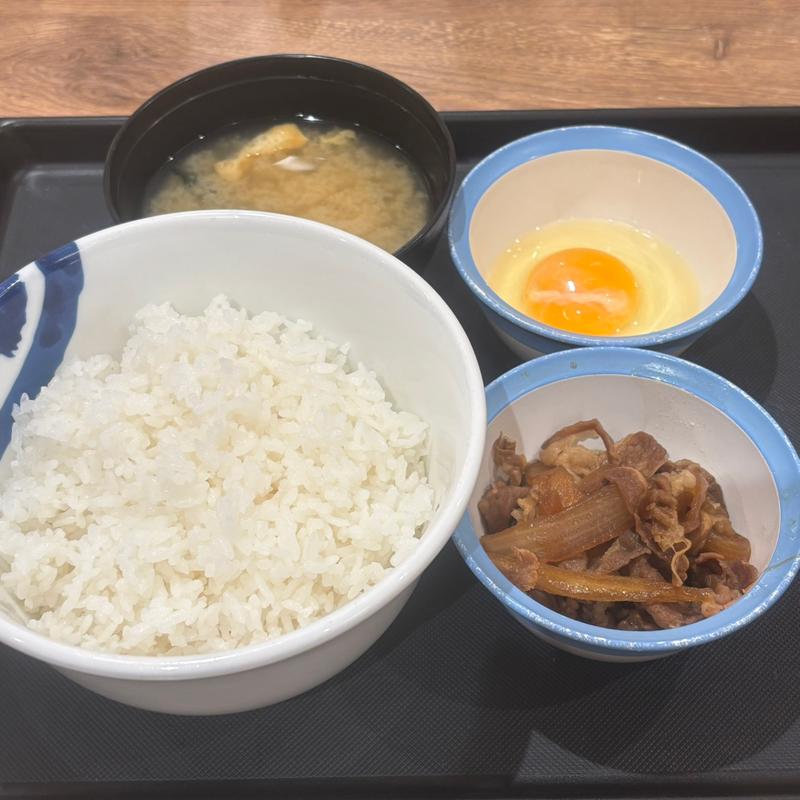 Wで選べる玉子かけごはん 生玉子<ミニ牛皿>(松屋 国立店（マイカリー食堂併設）)