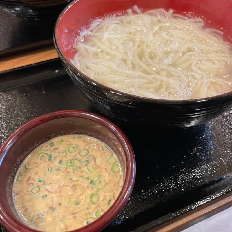 胡麻だれ釜揚げうどん（温）(うどん家 八重桜 浅草店)