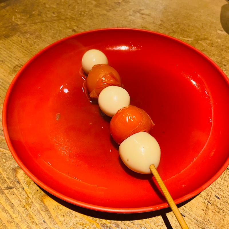 串うずらとミニトマト(お多幸 新宿店)