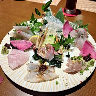 刺身盛り合わせ(旬彩茶寮　ごとう)