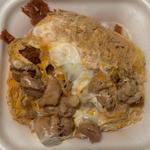 海老タレカツと親子丼の会い盛り丼(かつや 大阪枚方店)