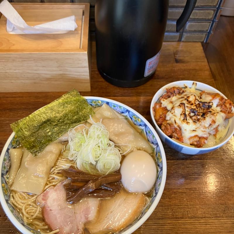 奈つやのもちもち雲呑味玉つけそば(奈つやの中華そば)