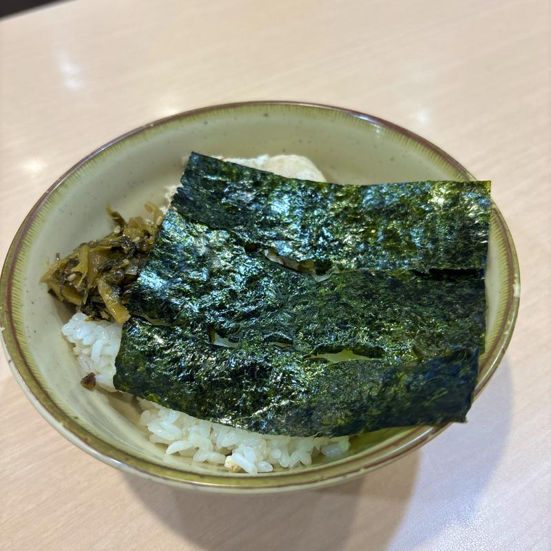 ミニ焼鯖ごはん(ゆで太郎 もつ次郎 北本深井店)