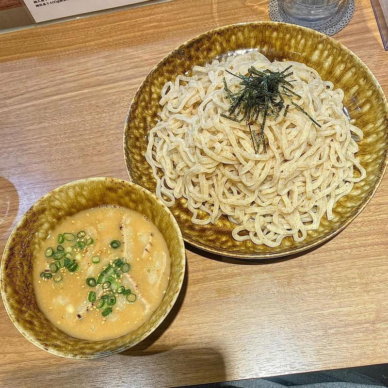 信州トリプル味噌白湯つけSobaにシマチョウ 麺得盛り400g(鶏Soba Toraや)