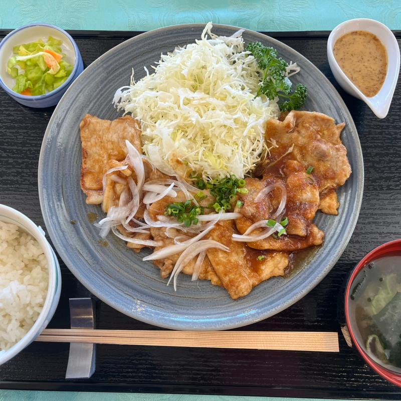 国産三元豚使用　ロース生姜焼き定食(成田ヒルズカントリークラブ)