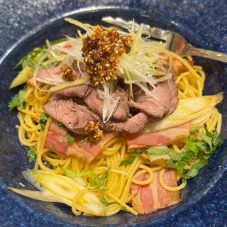 創作和風パスタ 肉尽くしの贅沢和風