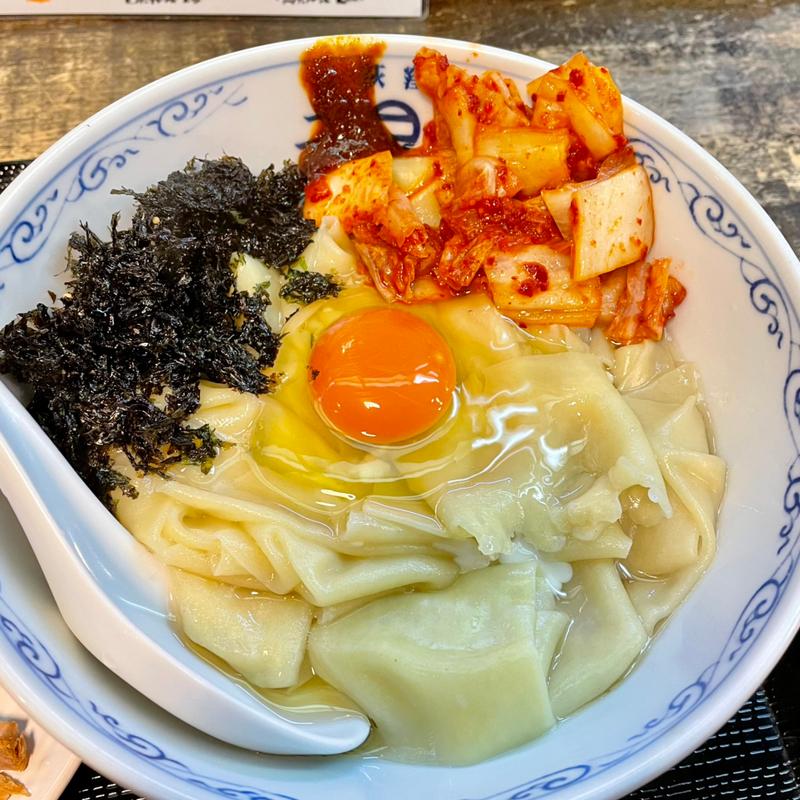 Zさんのキムチ 出汁釜玉(ラーメン 二葉 上荻店)