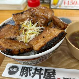 豚バラ丼 並盛(元祖豚丼屋TONTON 朝日町店)