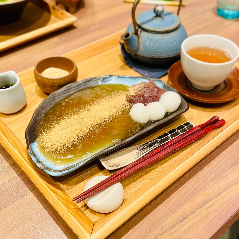 出来立て温わらび餅 和三盆(京都 茶寮翠泉 渋谷パルコ店)