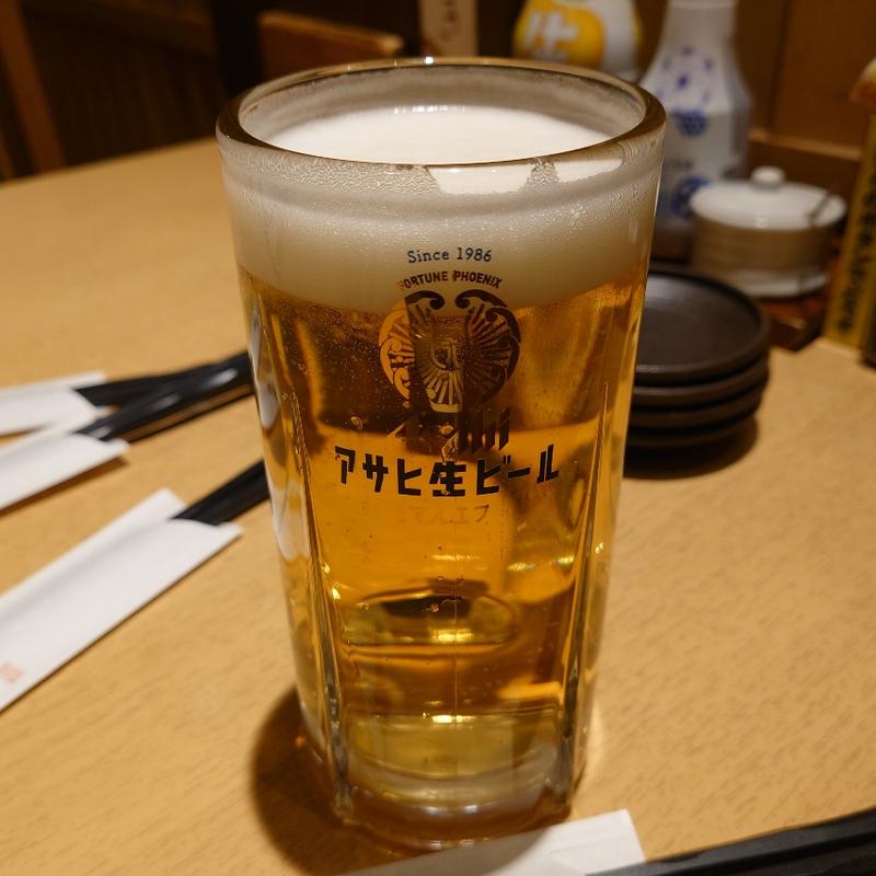 アサヒ生ビール 通称 マルエフ(龍宮城)