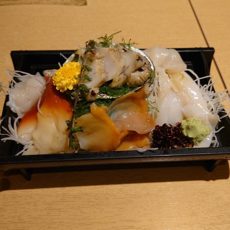 貝刺し盛り合わせ(龍宮城)