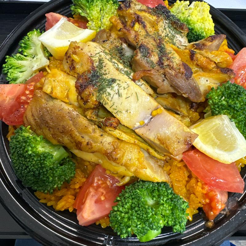 チキングリルのパエリア(Cerveza JPN渋谷アクシュ店)