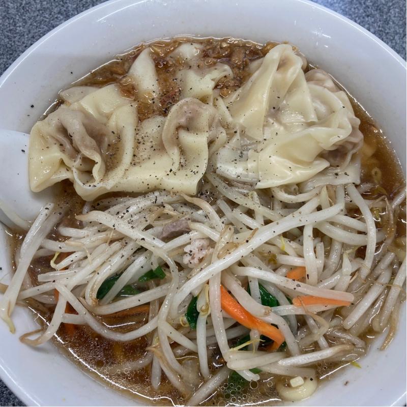 もやしワンタン麺(喜楽)