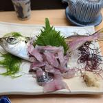 アジ刺し(淡島寿し)