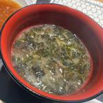 あおさの味噌汁(まきの定食)