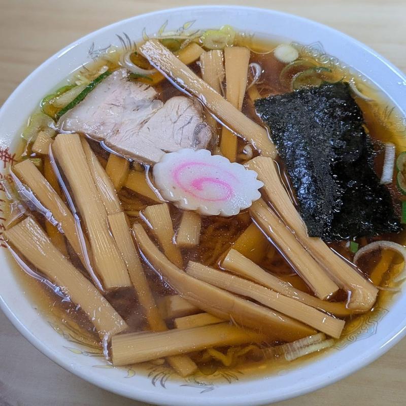 メンマラーメン(龍華食堂)