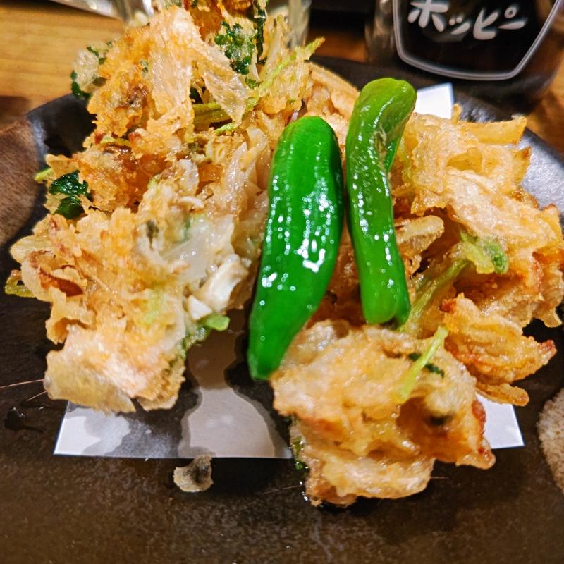 あさりとガリのかき揚げ(のげちゃん)