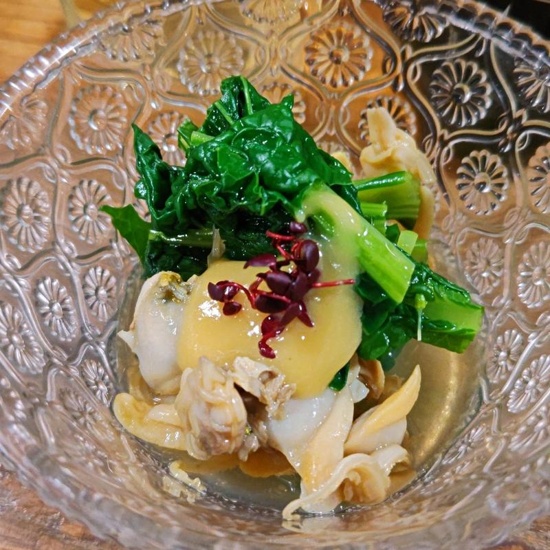 あさりと菜の花の酢味噌(のげちゃん)