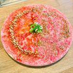 豪華焼肉ランチセット　KINTANサーロインユッケ(渋谷焼肉 KINTAN)