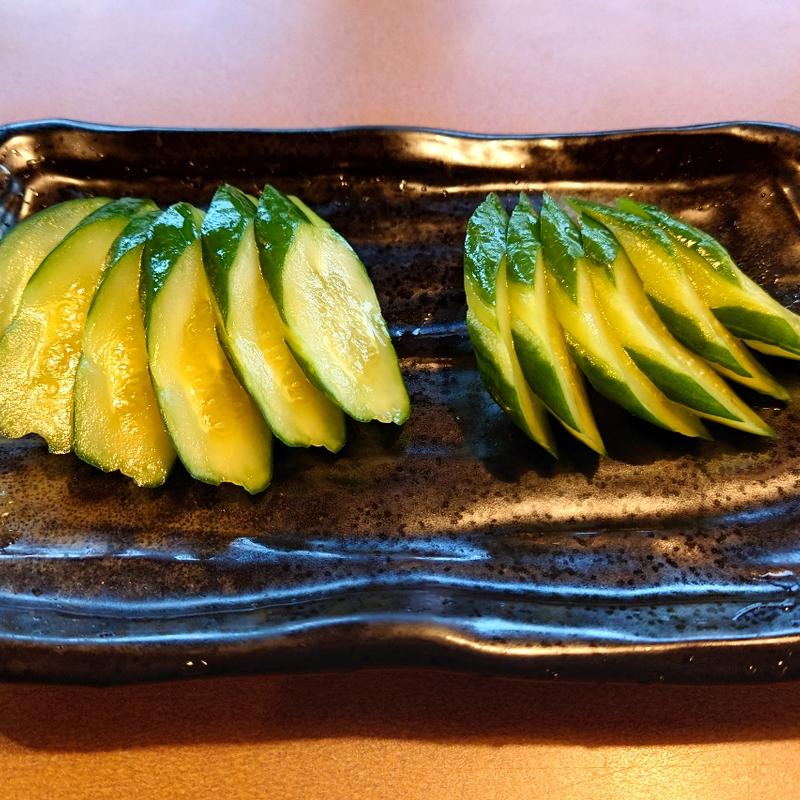 きゅうりの一本漬け(味の民芸 成田ニュータウン店)