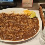 ビーフカレー ご飯1000g 副菜 玉ねぎのアチャール キャベツの酢漬 牛肉3倍(しあわせのビーフカレー 浅草中央店)
