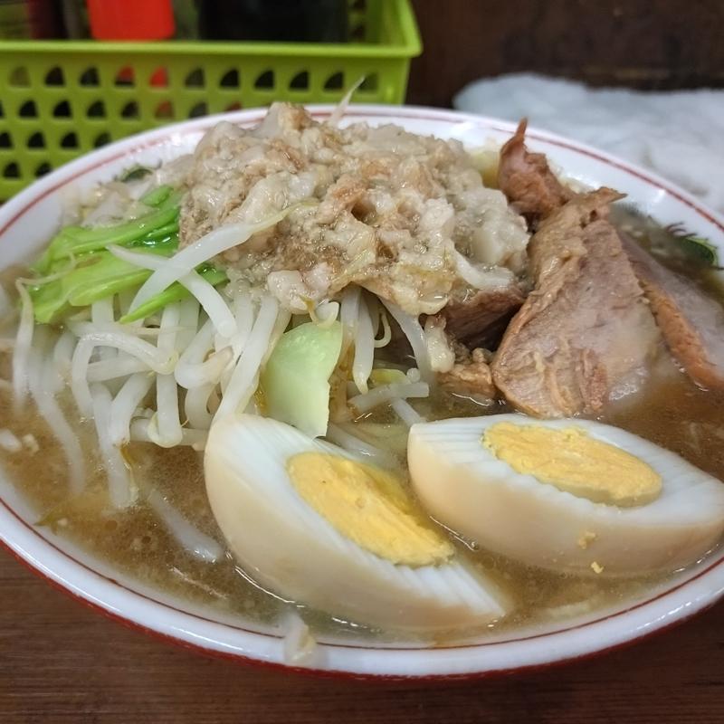 小ラーメン　ネギ　煮玉子(ラーメン二郎 品川店 （らーめんじろう）)