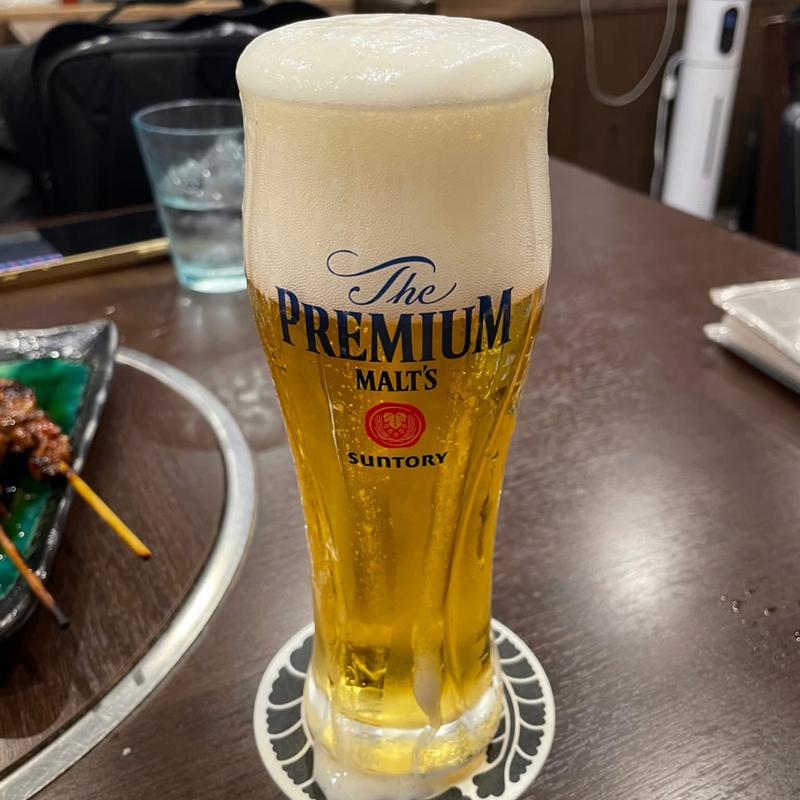 神泡のザプレミアムモルツ タンブラー(麻布 しき 本店)